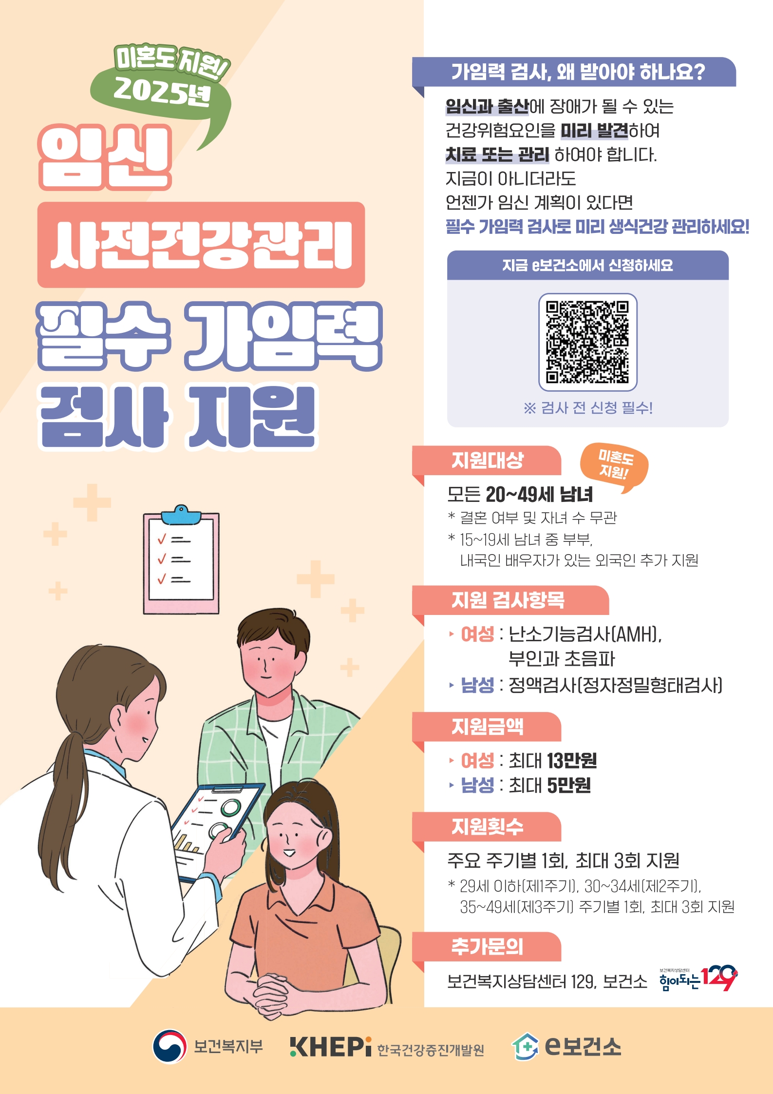 임신 사전건강관리 지원 사업 안내